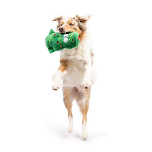 Squeak 'n Peek Christmas Tree Dog Toy