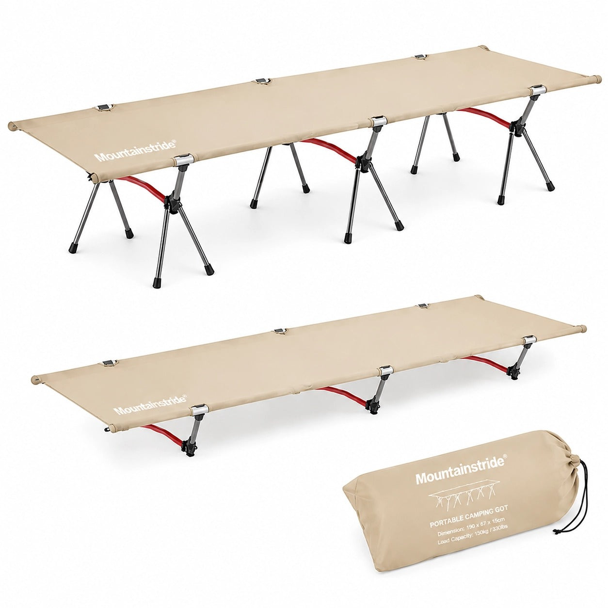 Mountainstride ArmyWild Portable Camping Cot