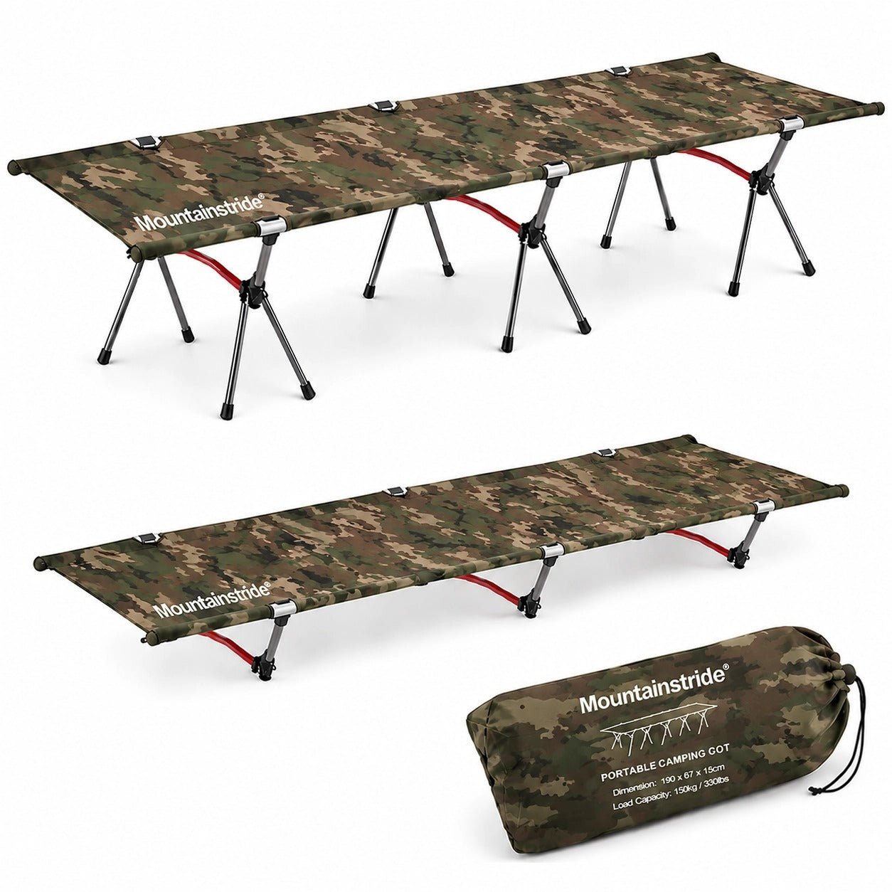 Mountainstride ArmyWild Portable Camping Cot