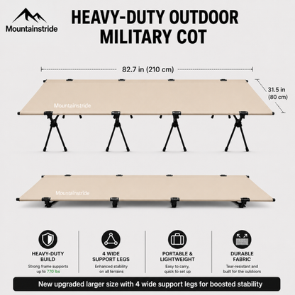 Mountainstride ArmyWild Portable Camping Cot