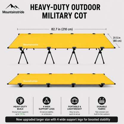 Mountainstride ArmyWild Portable Camping Cot