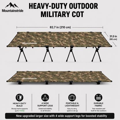 Mountainstride ArmyWild Portable Camping Cot