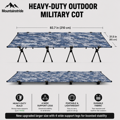 Mountainstride ArmyWild Portable Camping Cot