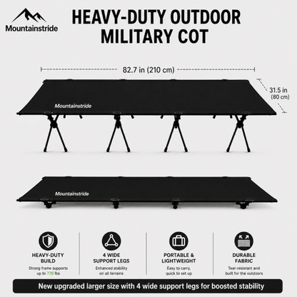 Mountainstride ArmyWild Portable Camping Cot