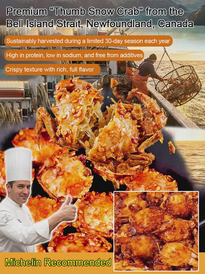 Spicy Sea Crab Snacks - High in Protein, Low in Sodium